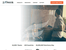 Tablet Screenshot of getzephyr.com